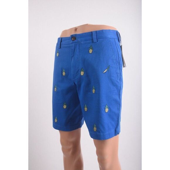 Vineyard Vines Mens Breaker Shorts US 30 Pineapple Regatta Embroidered Blue NWT - Picture 3 of 7
